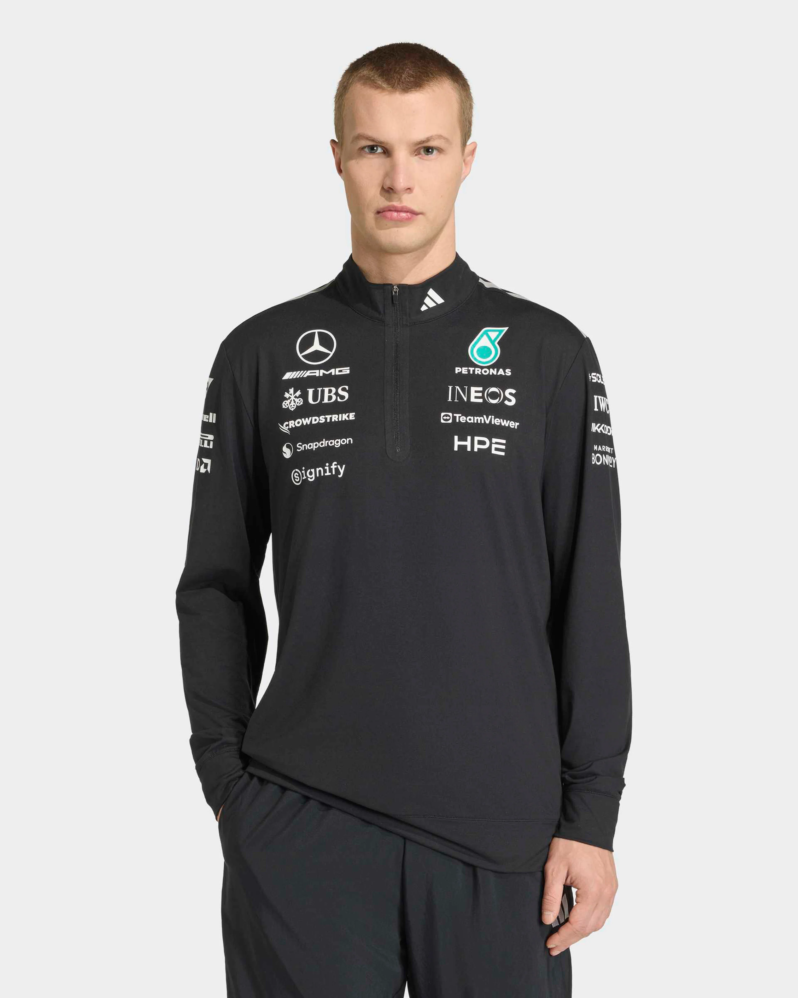 Mens 2026 Team Quarter Zip Black - Image 3
