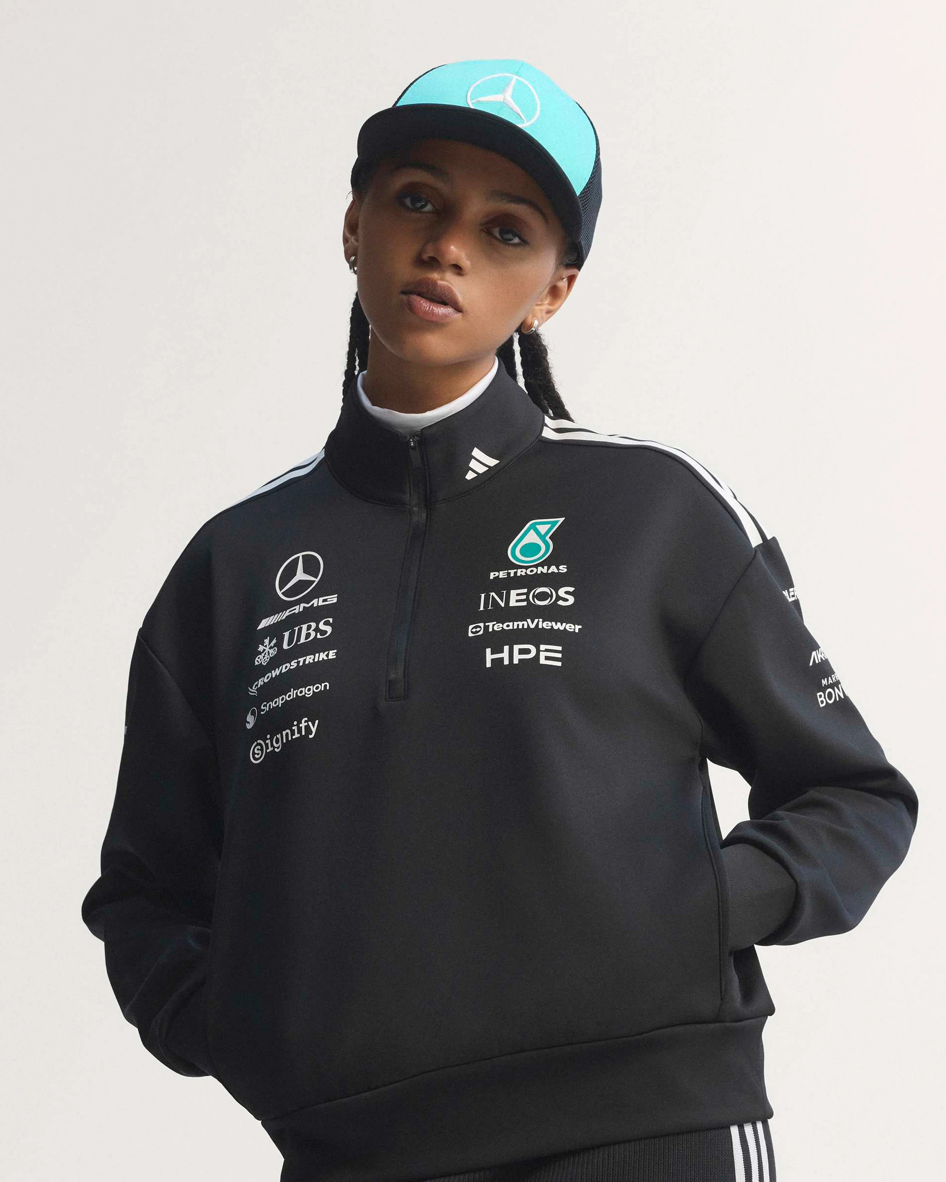 Womens 2026 Team Quarter Zip Black - Image 5
